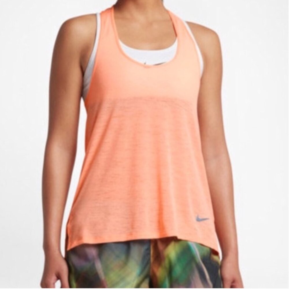 NIKE | Orange Racerback Running Tank Top Sz S